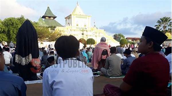 Warga Serang Padati Masjid Agung Untuk Shalat Idul Fitri