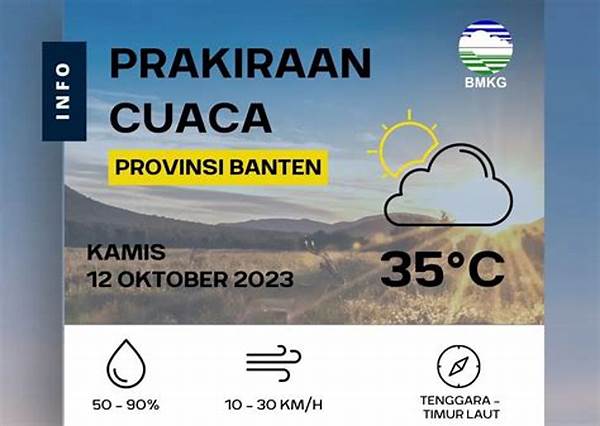 Cuaca! Suhu Udara Di Banten Diprediksi Meningkat Hingga 35°c, Warga Serang Diminta Jaga Kesehatan!